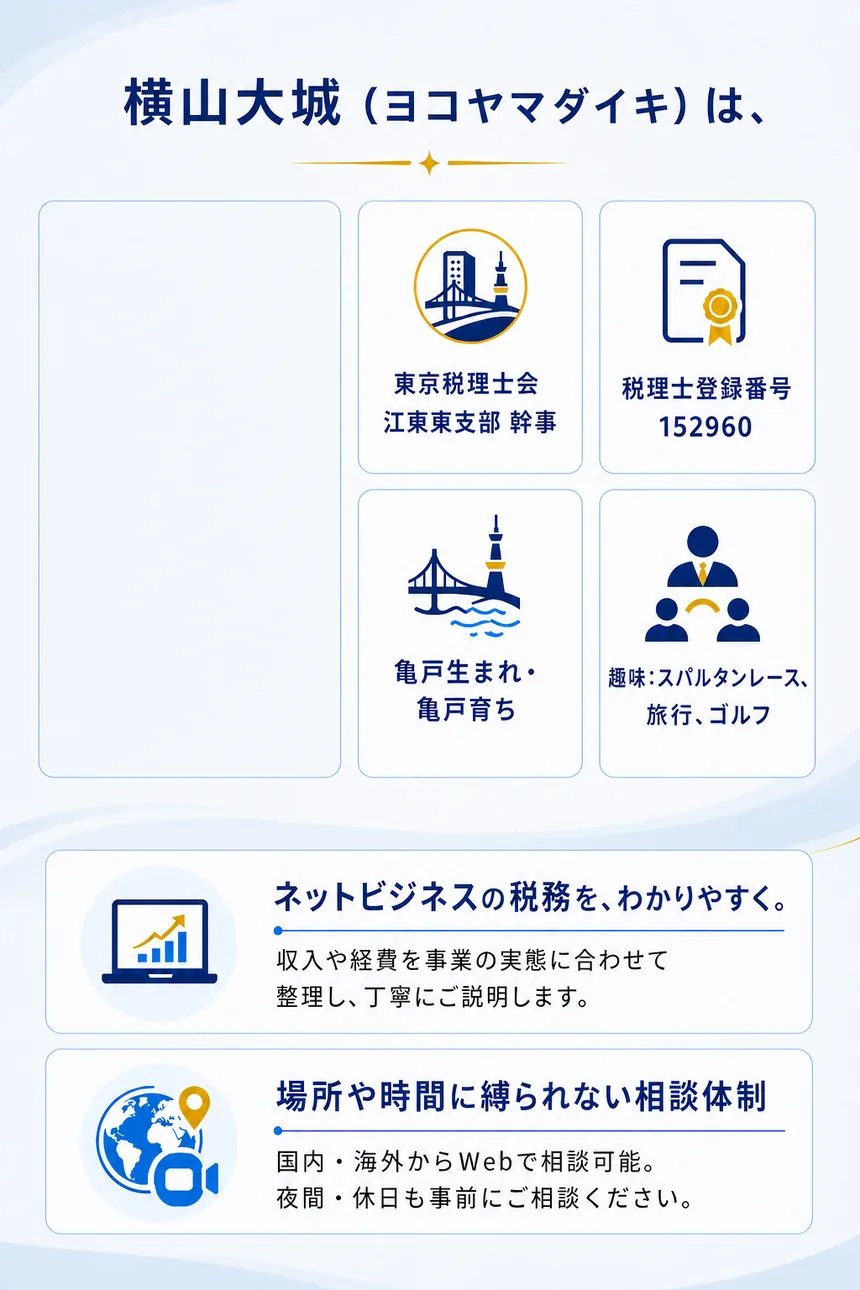 横山大城税理士のプロフィール